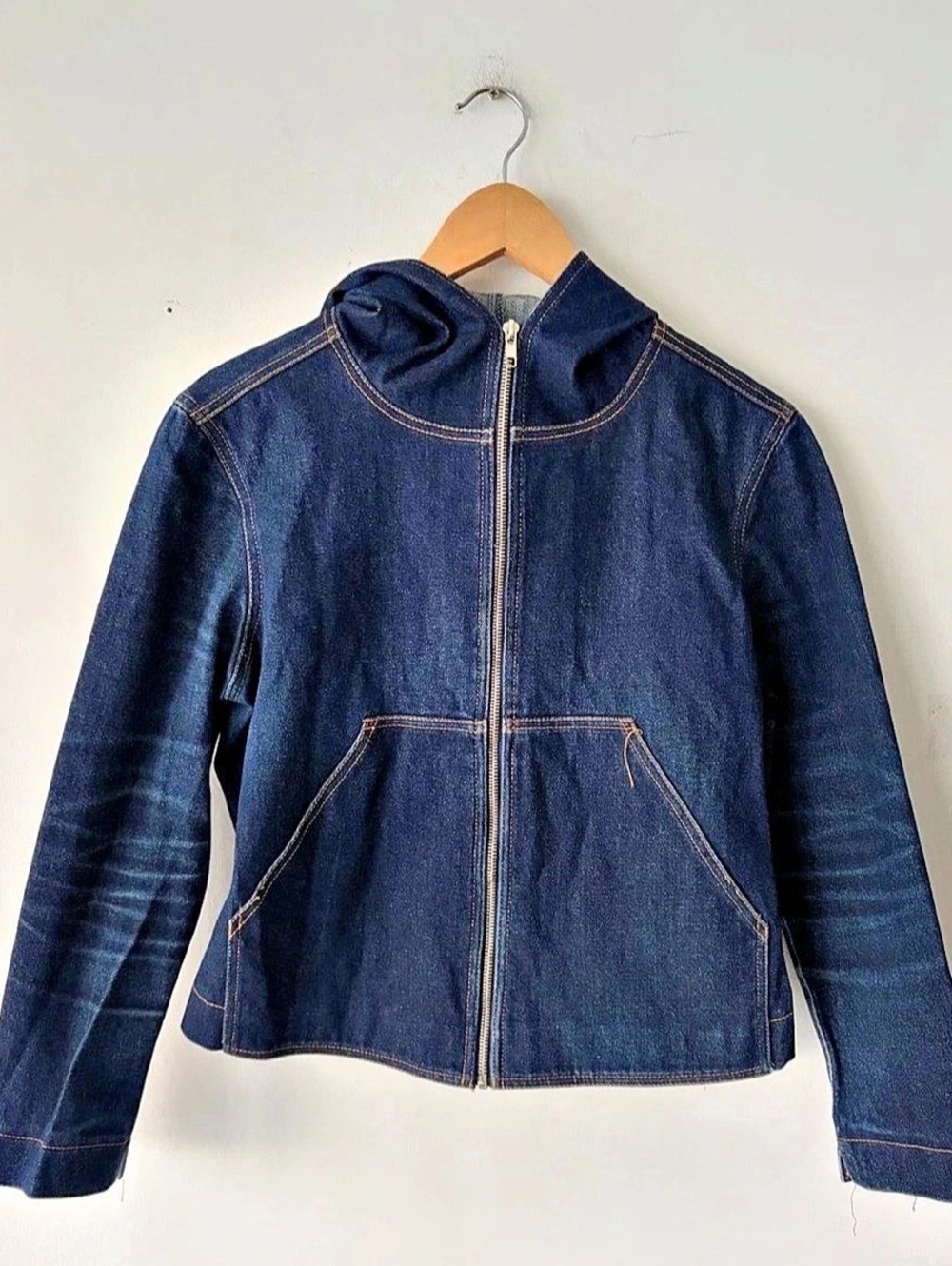 Vintage OMO Norma Kamali Denim Jacket Size 10